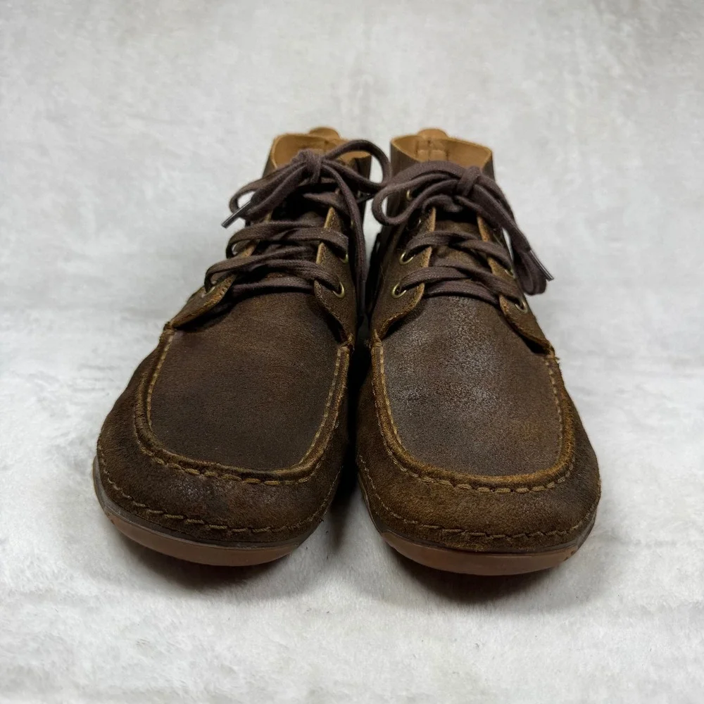 Ariat Spitfire Mens Brown Leather Moc Toe Chukka Boots 4LR Cushioning 8.5D